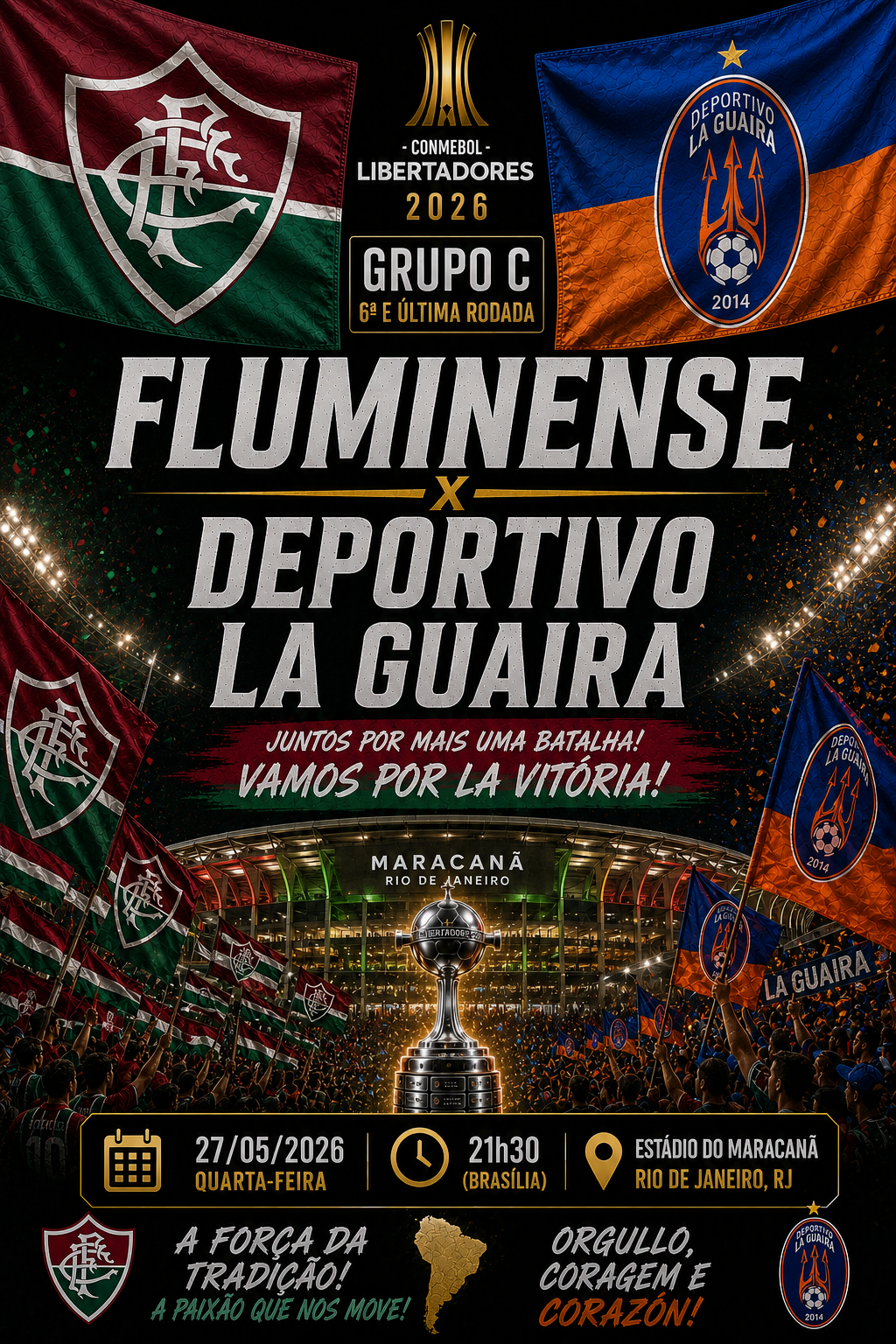 FLUMINENSE × DEPORTIVO LA GUAIRA: John Kennedy Marca a qualquer momento @1,80