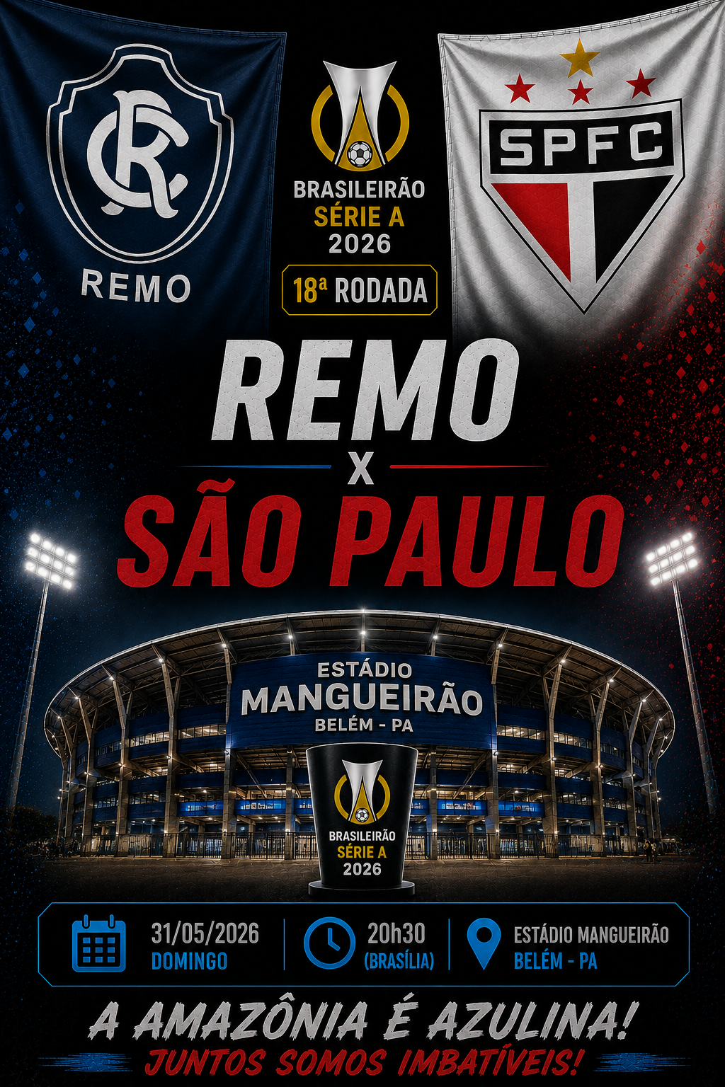 REMO × SÃO PAULO: Visitante BND @1,40