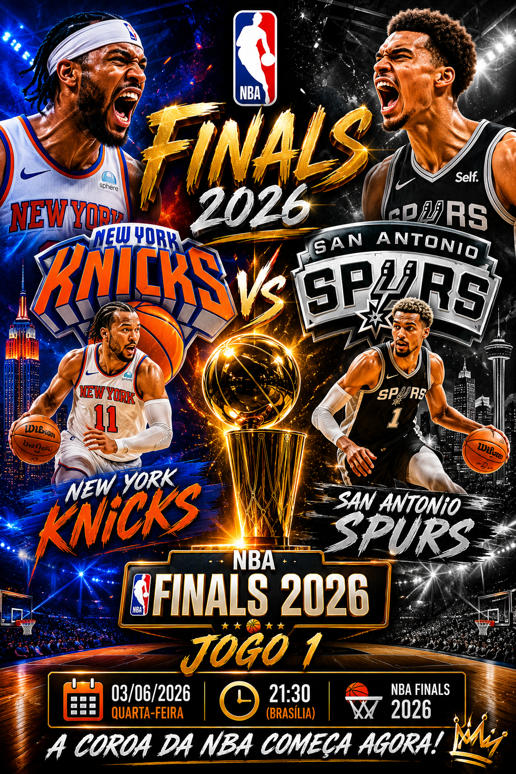 NY Knicks x San Antonio Spurs: Over 217 P @1,90
